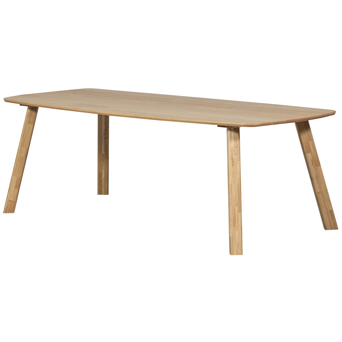 Danish Oak Wood Oval Dining Table