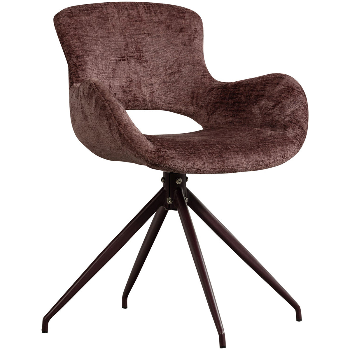 Eliva Velvet Swivel Dining Chair