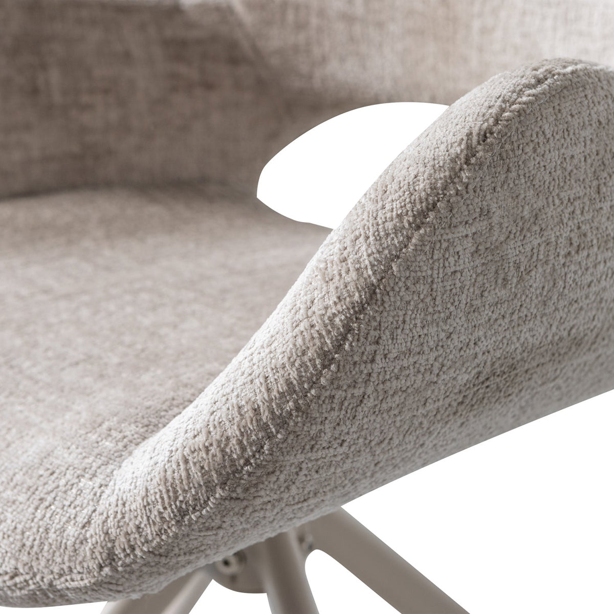 Eliva Velvet Swivel Dining Chair