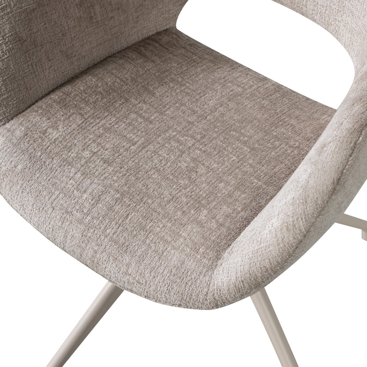 Eliva Velvet Swivel Dining Chair
