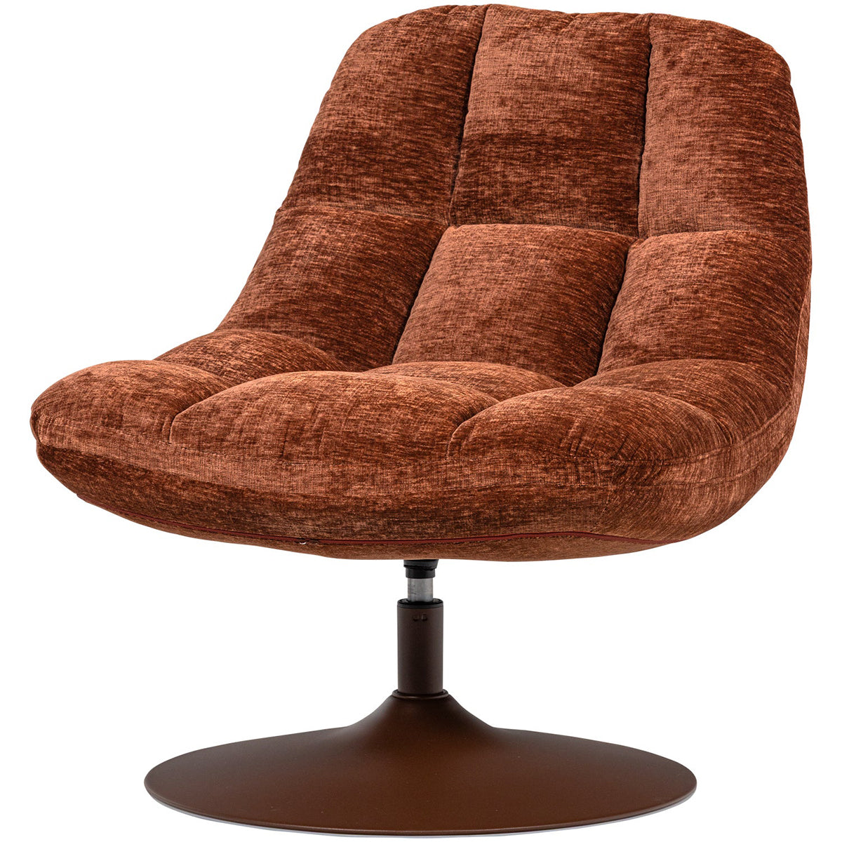 Elvi Chenille Swivel Armchair