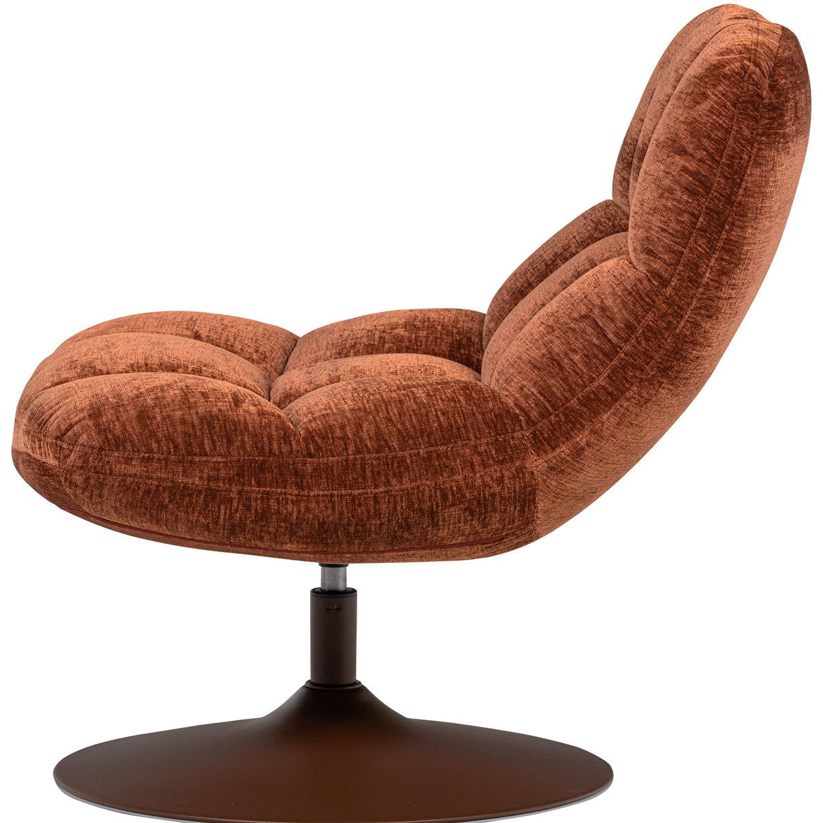 Elvi Chenille Swivel Armchair