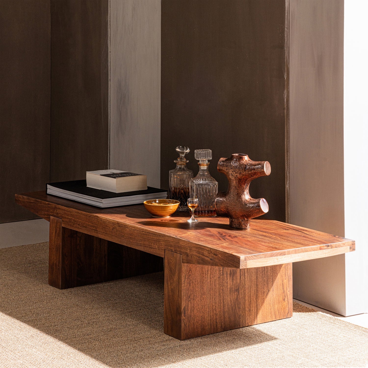 Eron Acacia Wood Coffee Table