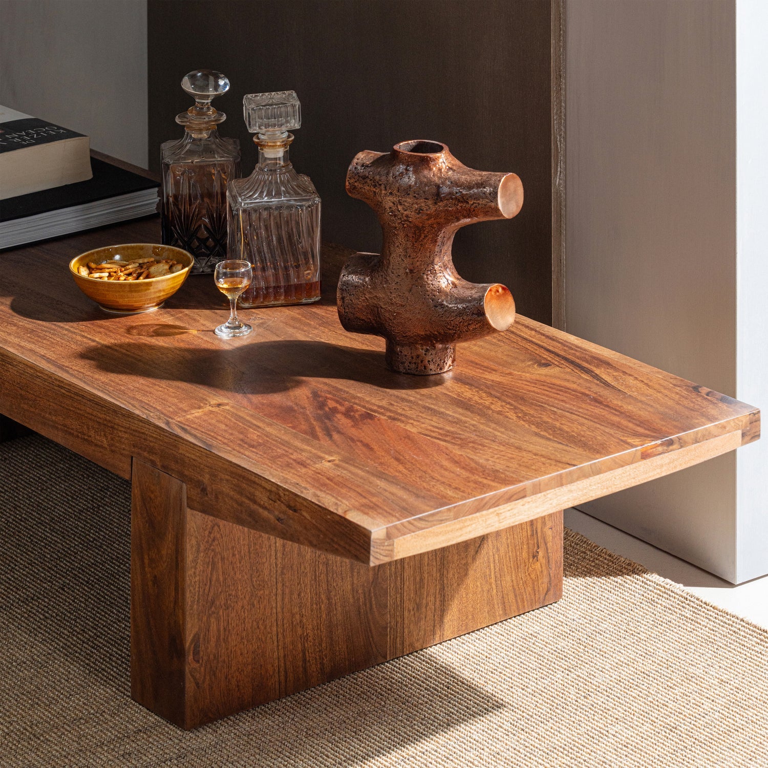 Eron Acacia Wood Coffee Table