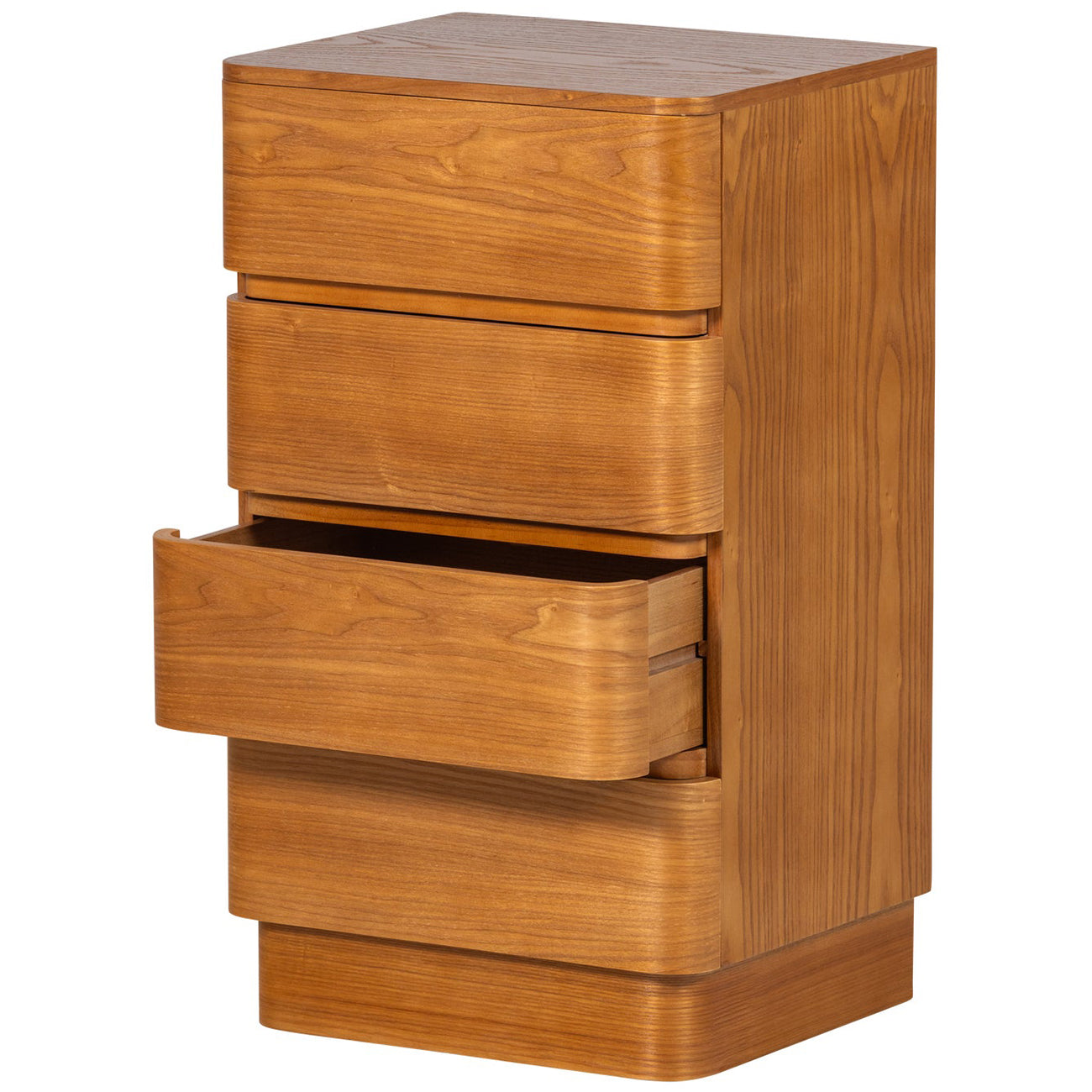 Fejo Brown 4 Drawers Dresser
