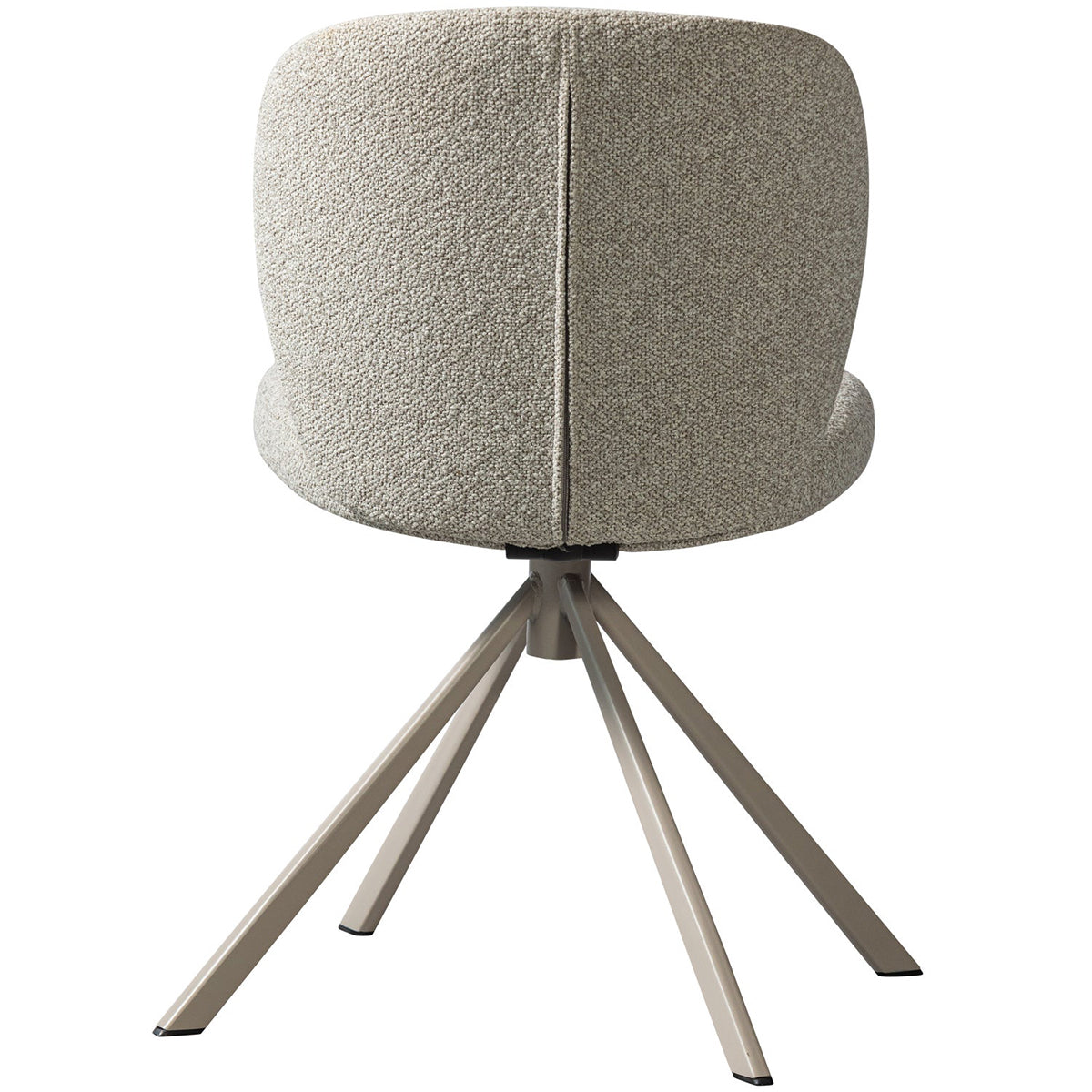 Femke Natural Boucle Swivel Dining Chair