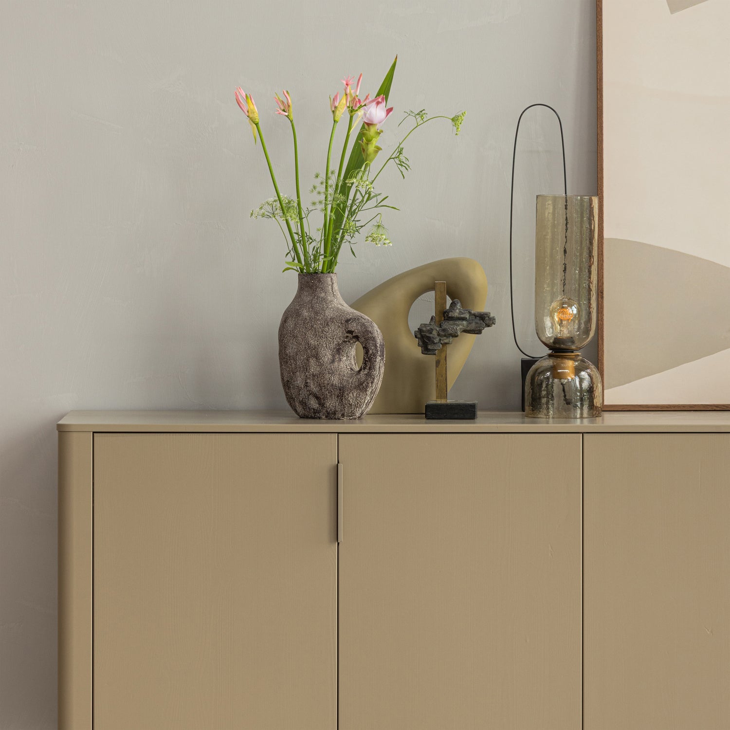 Gigi Natural Glass Table Lamp