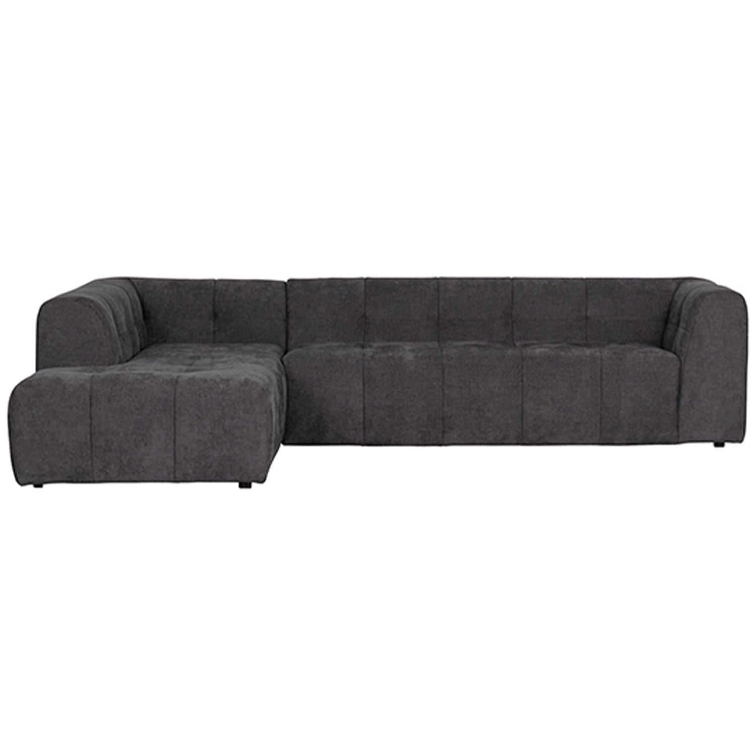 Grid Chenille Corner Sofa