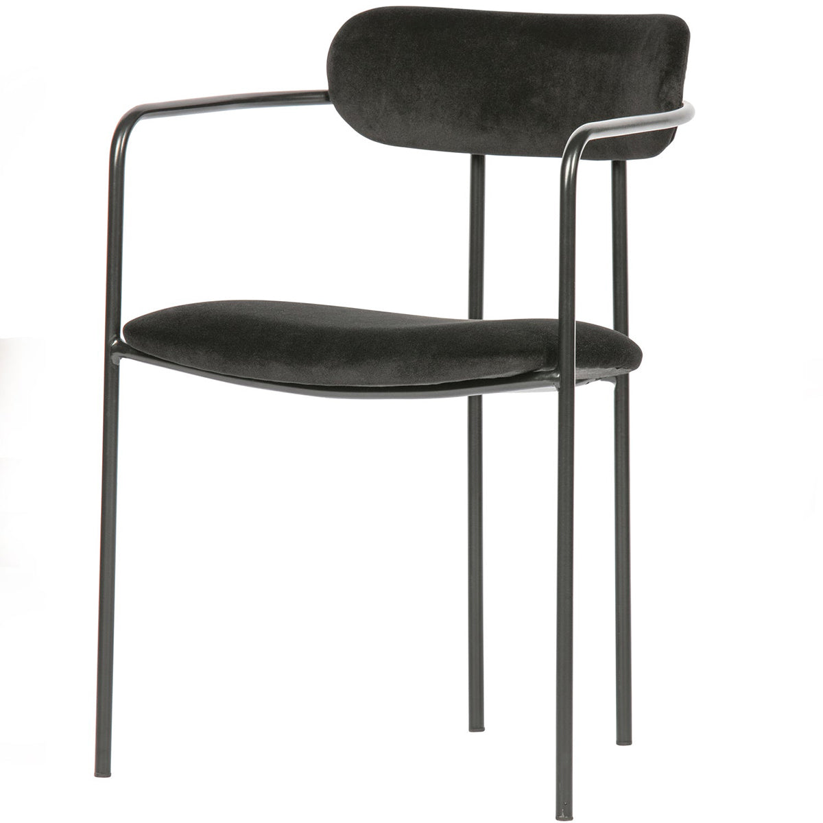 Ivy Balck Velvet Dining Chair