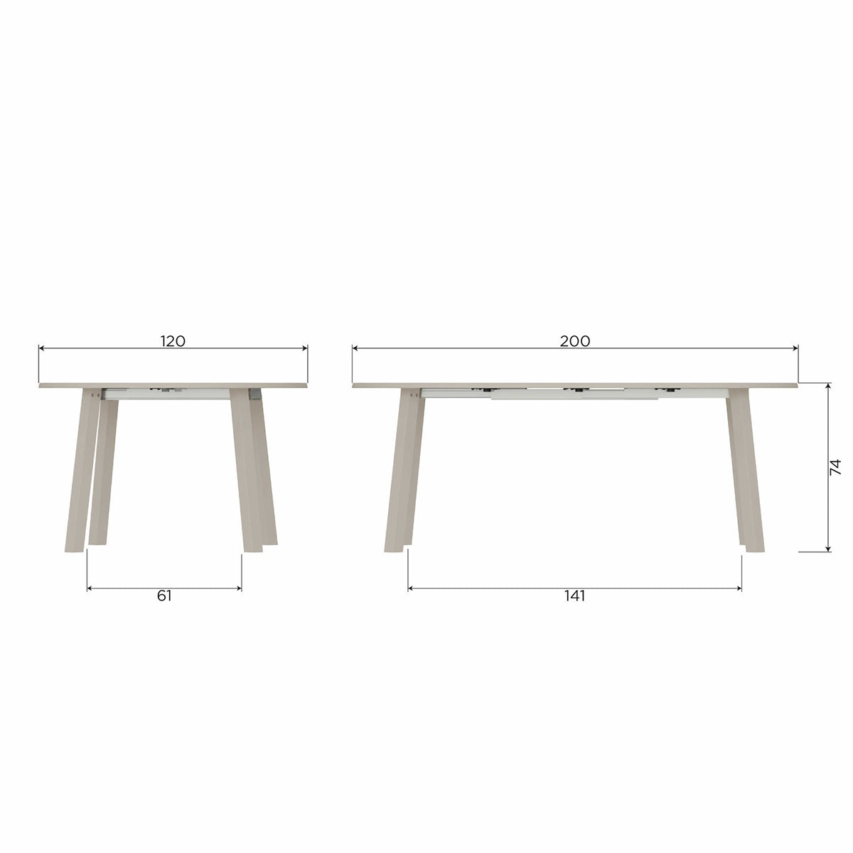 Janne Dekargau Extendable Daning Table