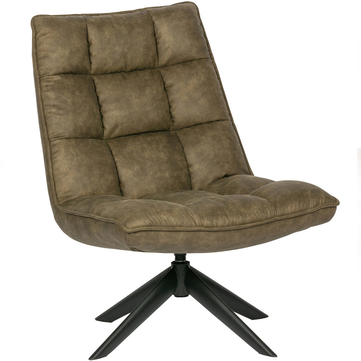 Jouke Imitation Leather Swivel Armchair