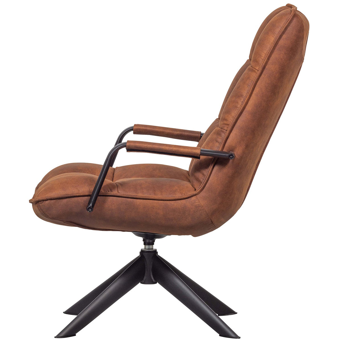 Jouke Imitation Leather Swivel Armchair with Armrest