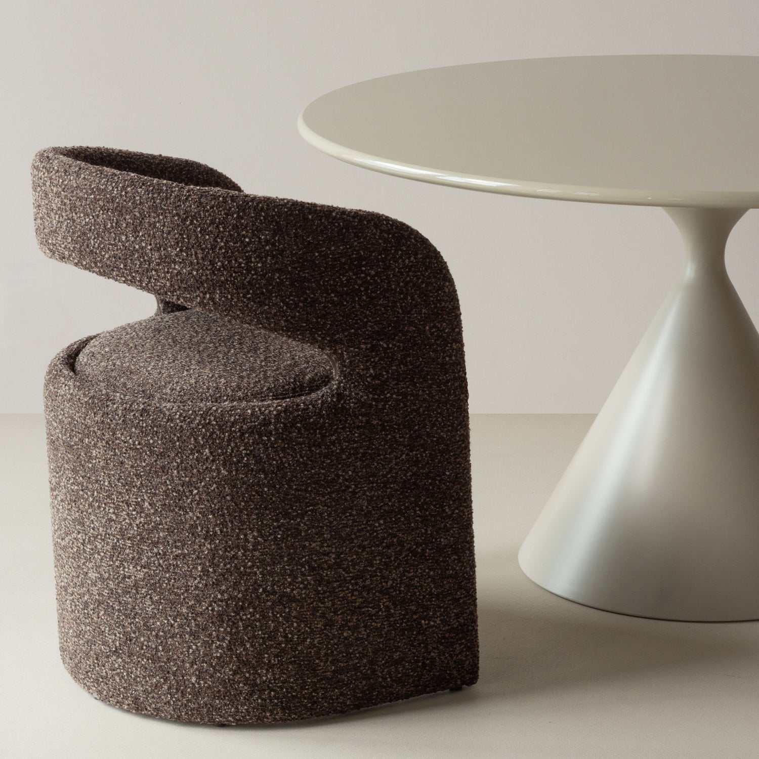 Lanor Coarse Bouclé Dining Chair