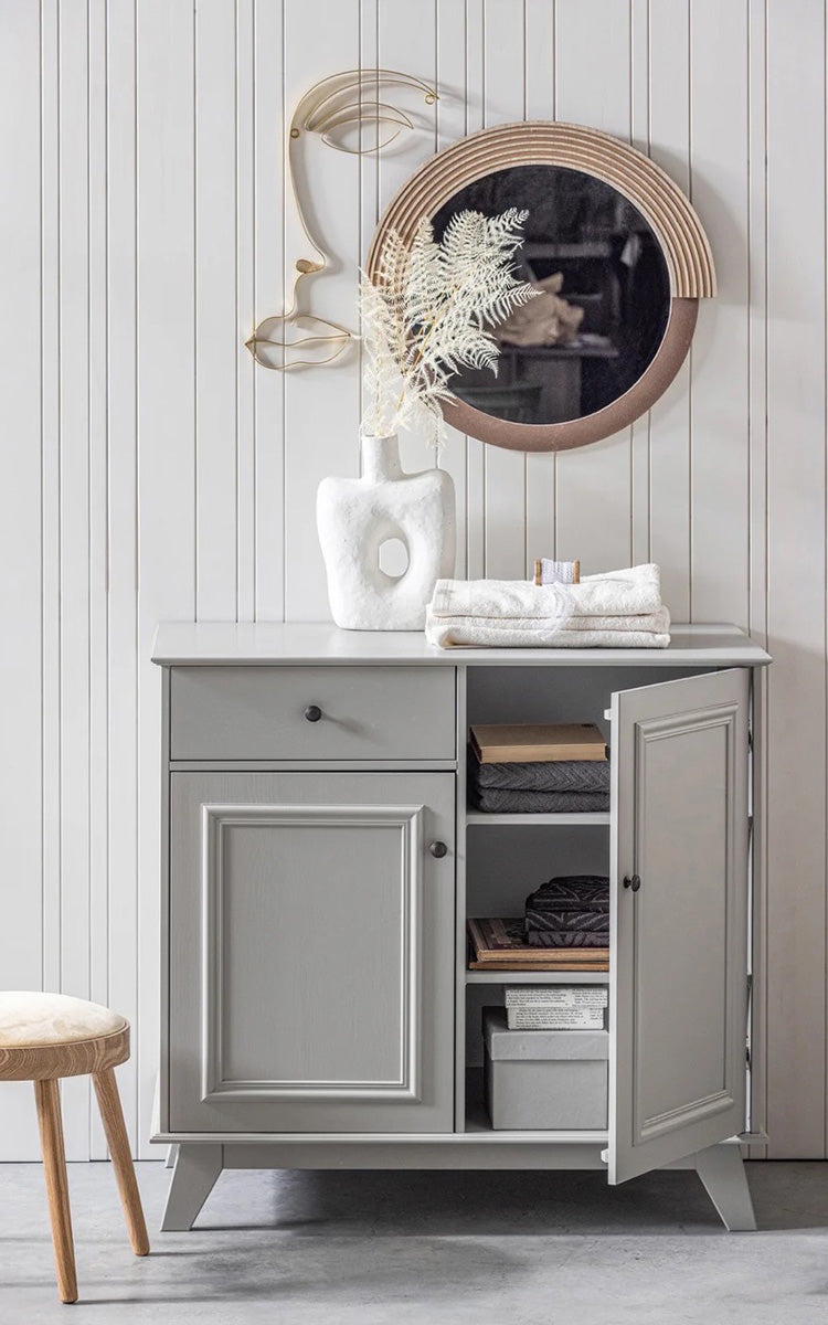 Lily Clay Pine Wood Storage Cabinet