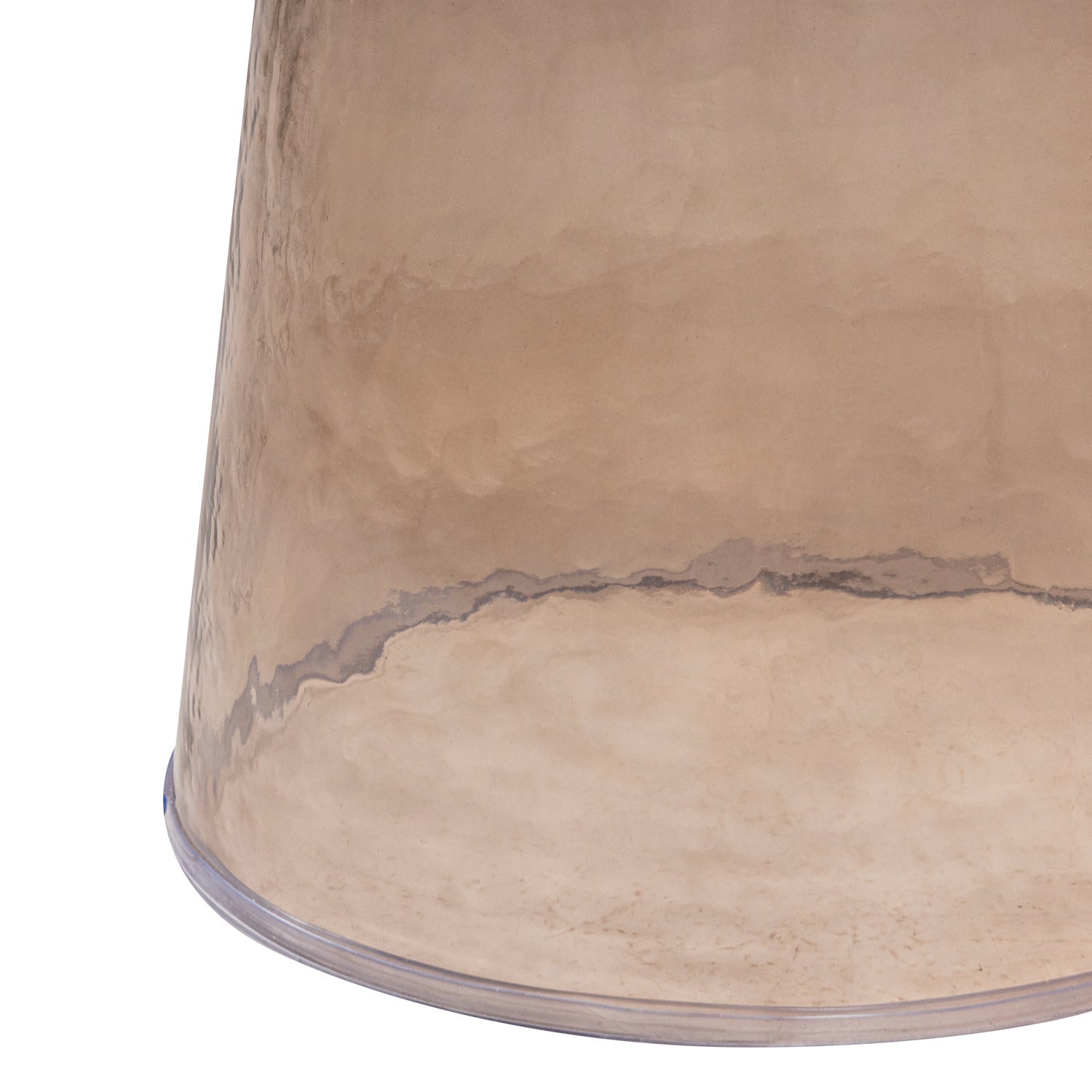 Loma Brown Glass Side Table