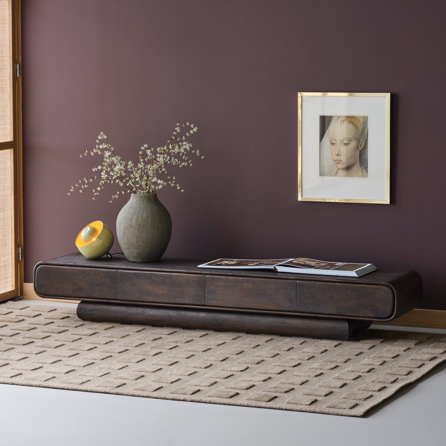 Loop Brown Mango Wood TV Unit