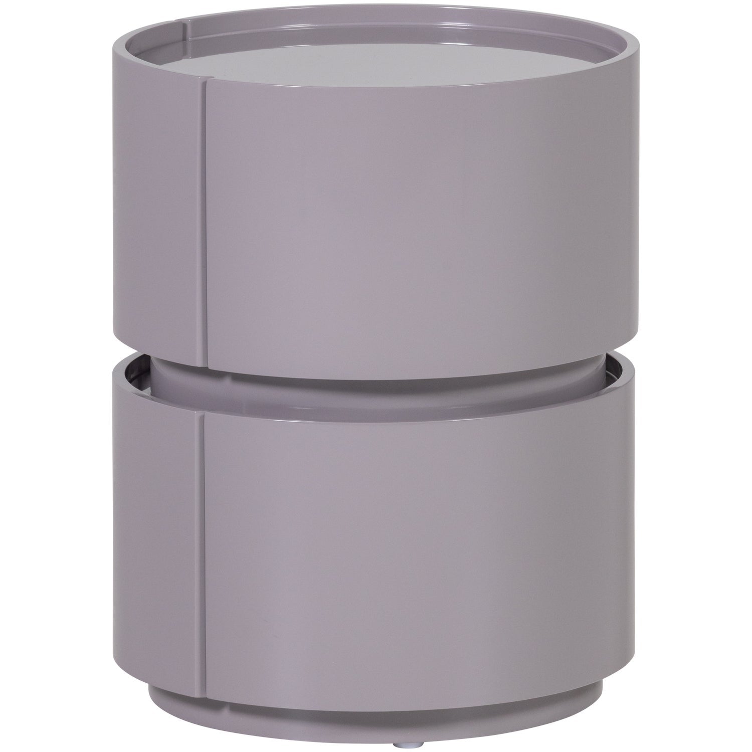 Lunex Light Grey High Gloss Night Stand