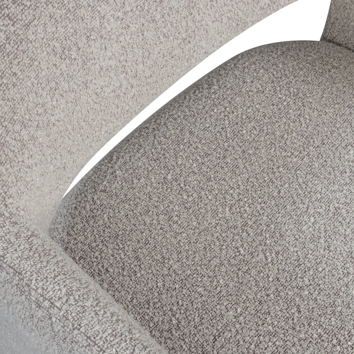 Lyric Boucle Dining Chair with Wheels