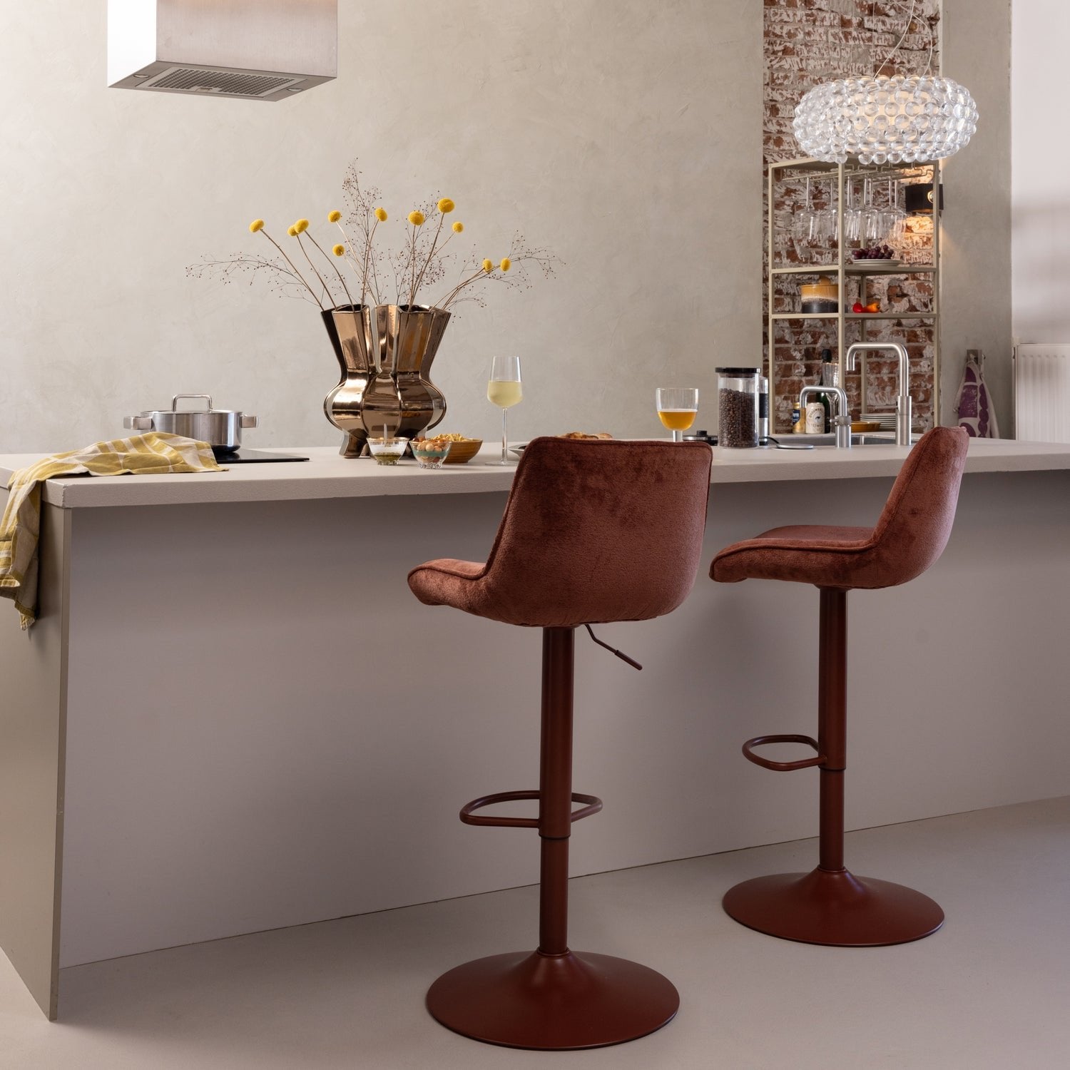 Marten Height Adjustable Barstool