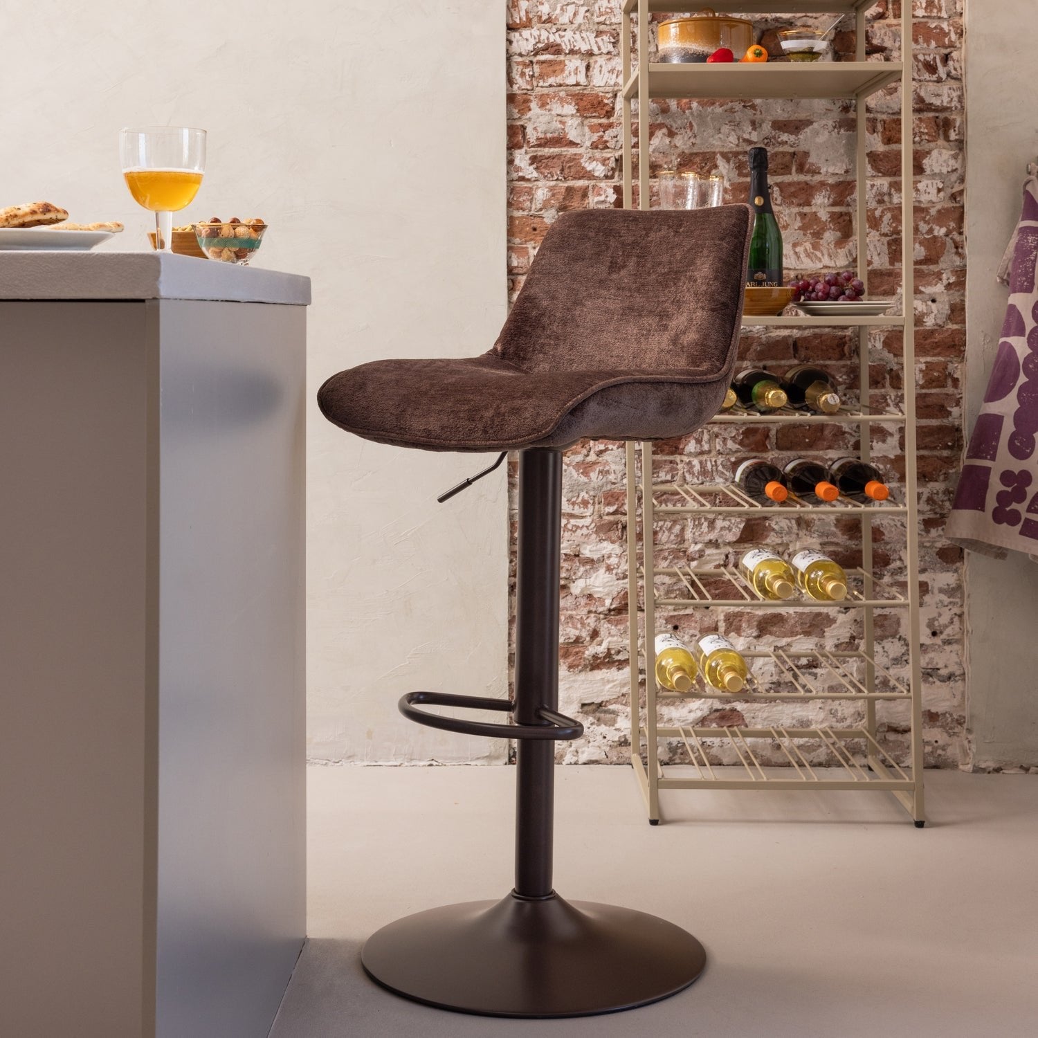 Marten Height Adjustable Barstool
