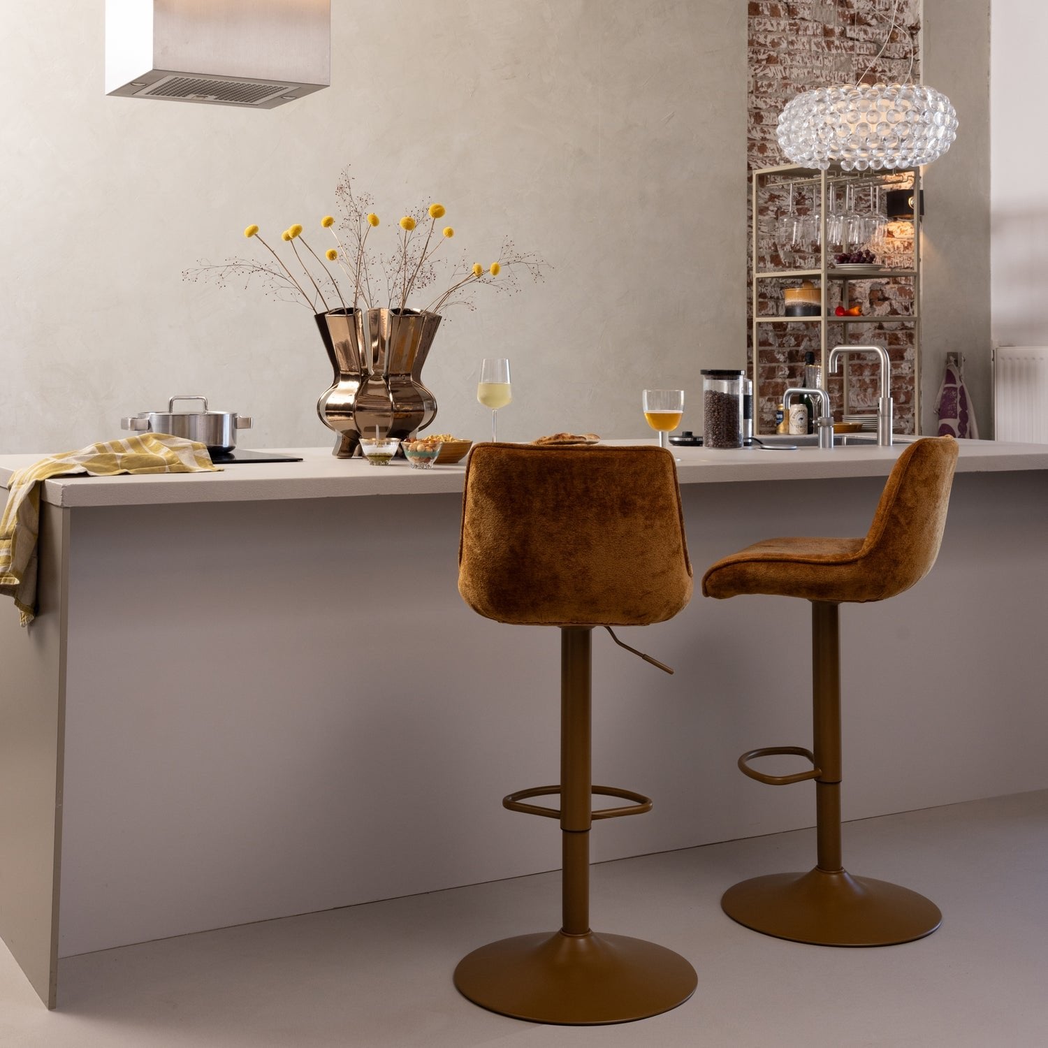 Marten Height Adjustable Barstool