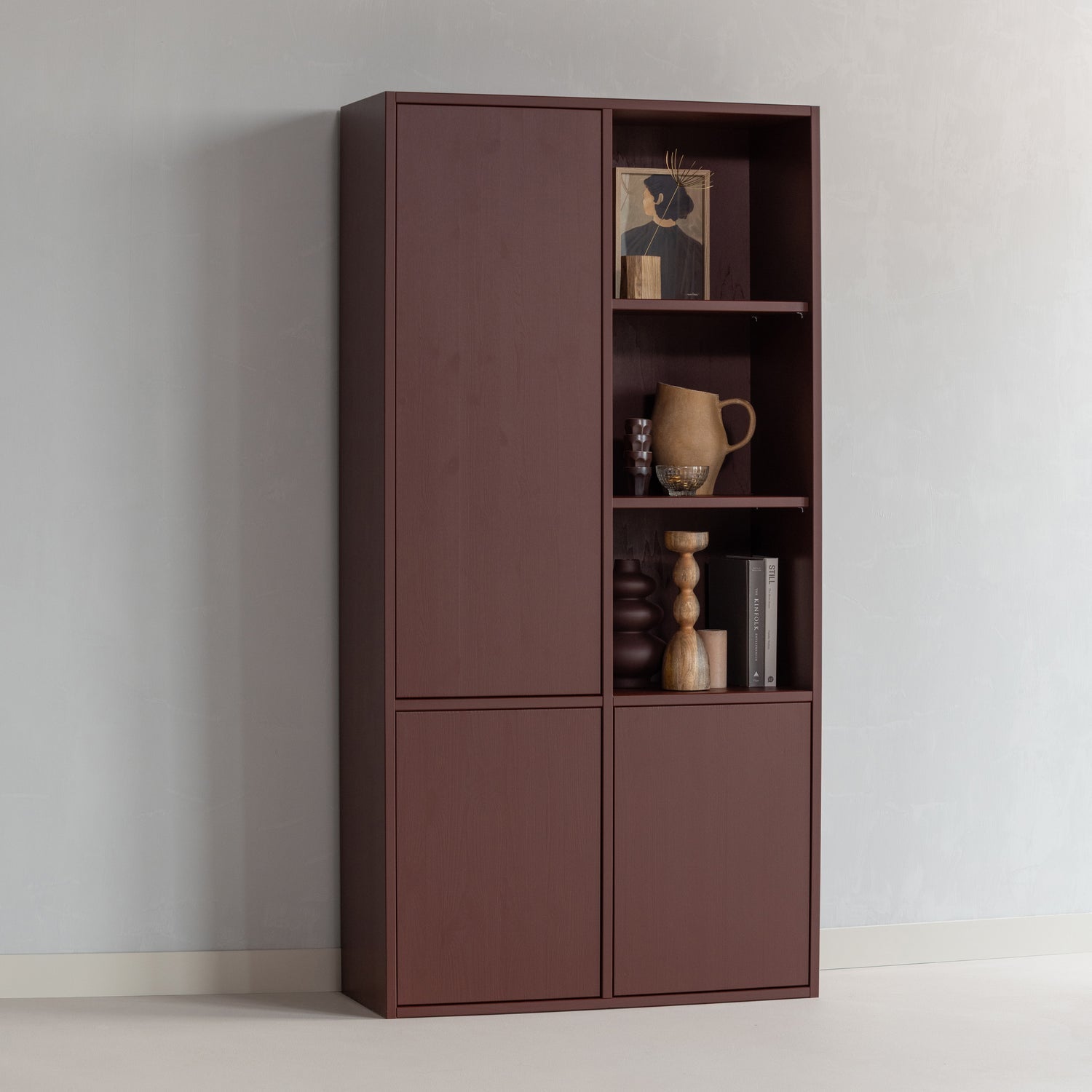 Merel Pine Wood Storage Cabinet