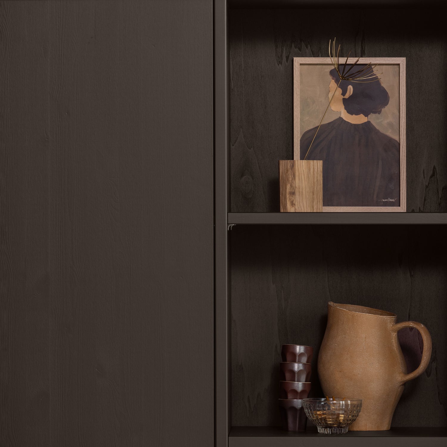 Merel Pine Wood Storage Cabinet