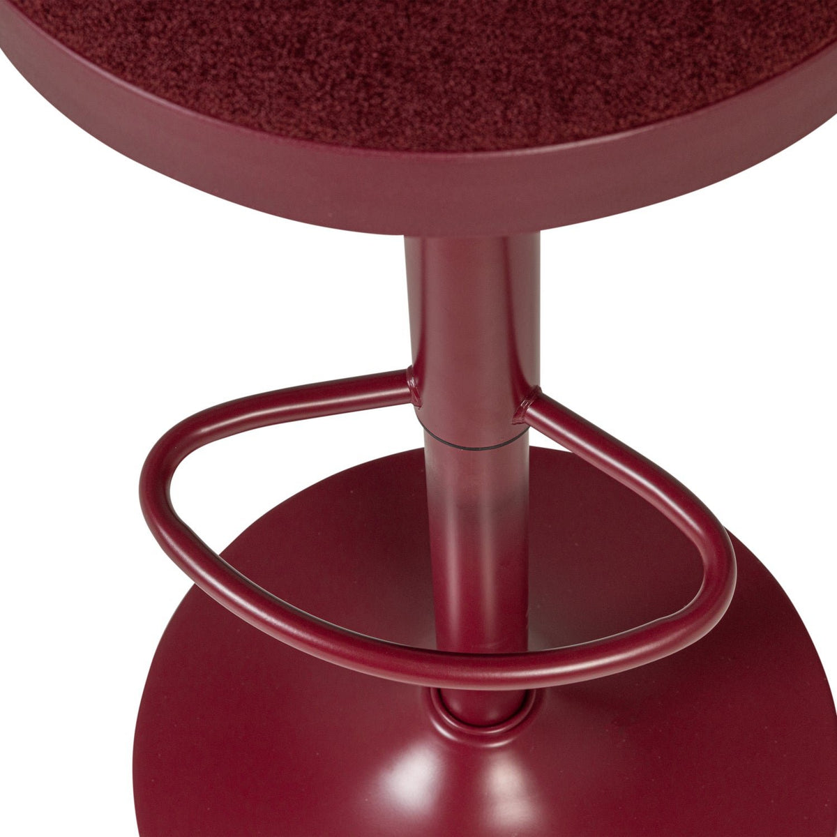 Mevo Chenille Height Adjustable Barstool