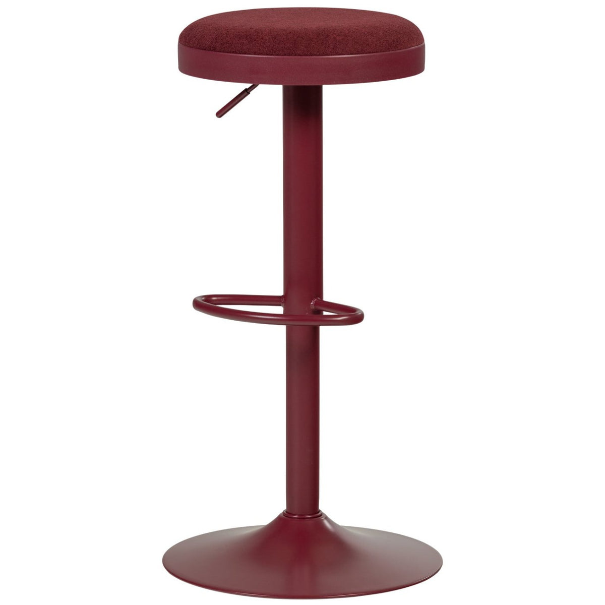 Mevo Chenille Height Adjustable Barstool