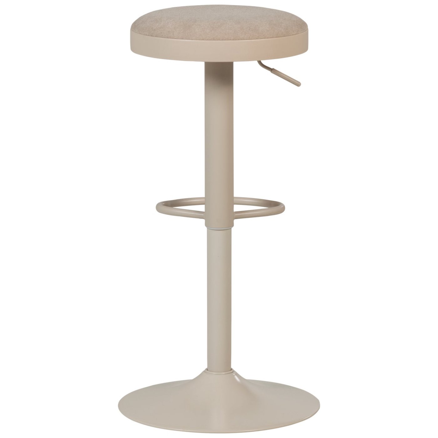 Mevo Chenille Height Adjustable Barstool