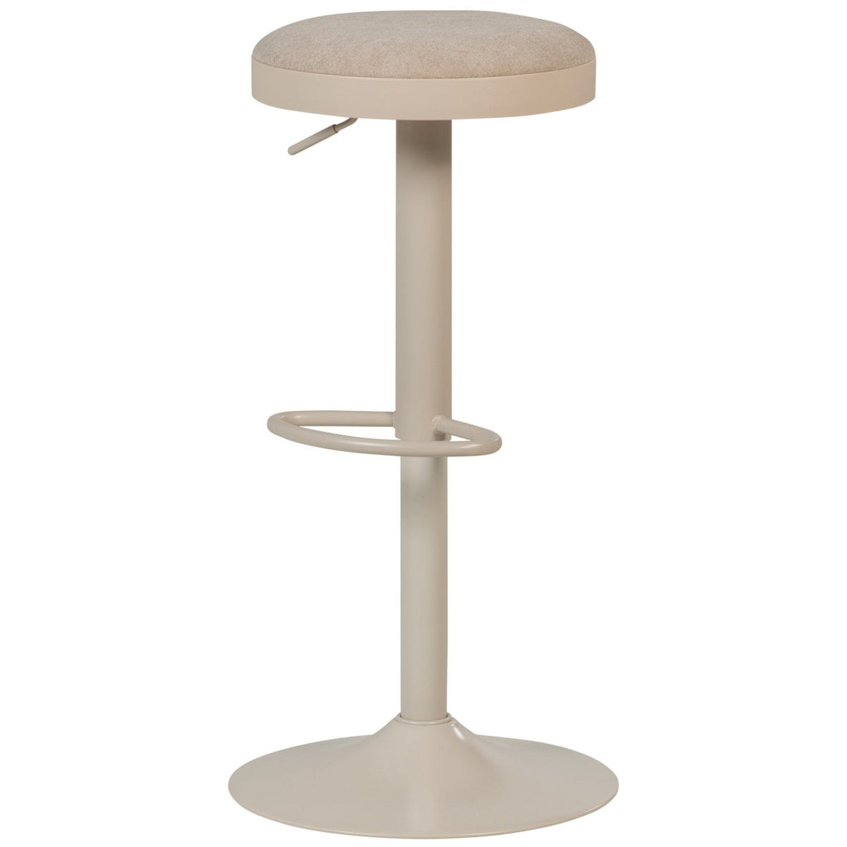 Mevo Chenille Height Adjustable Barstool