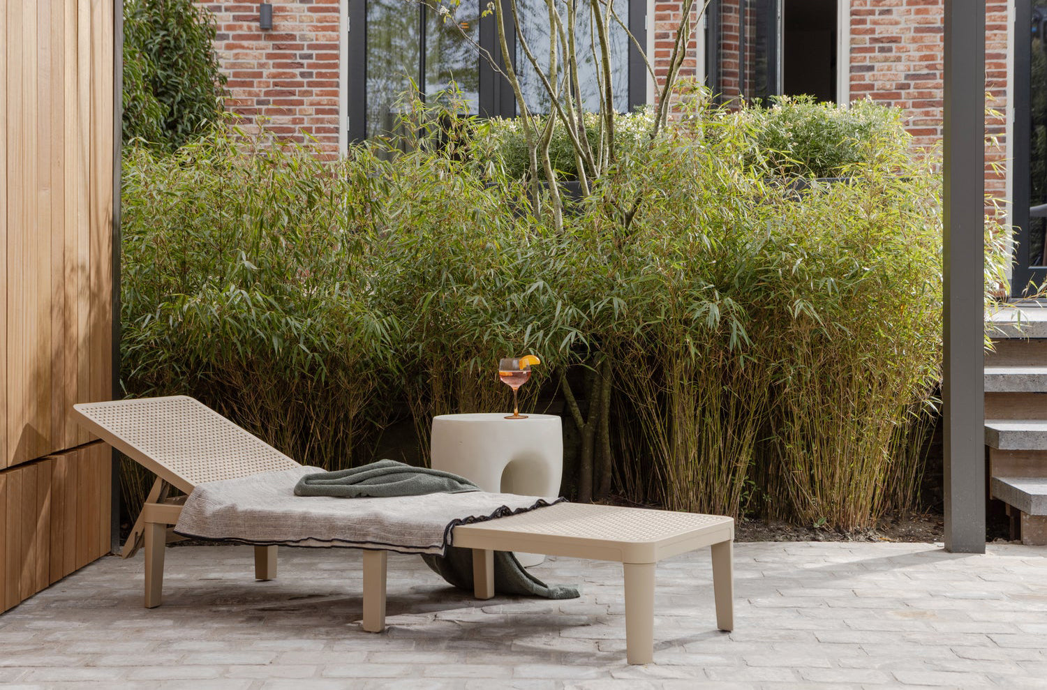 Mica Natural Garden Side Table