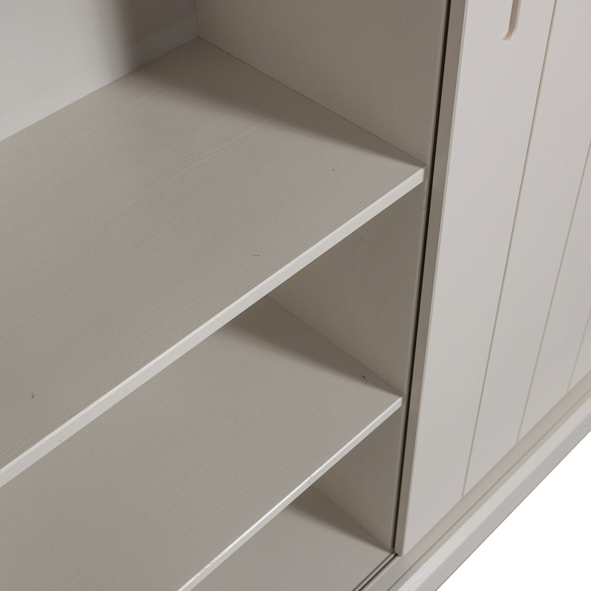 Mila Dust Pine Wood Sliding Door Cabinet
