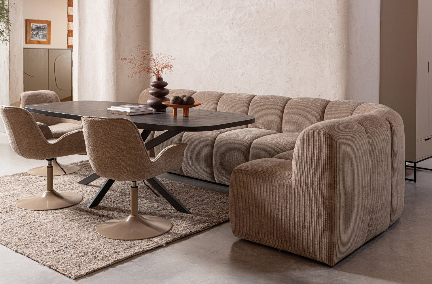 Mojo Corner Dining Bench with Backrest