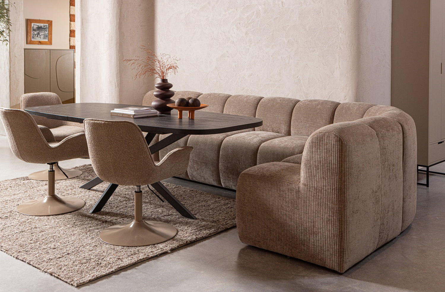 Mojo Dining Bench with Backrest