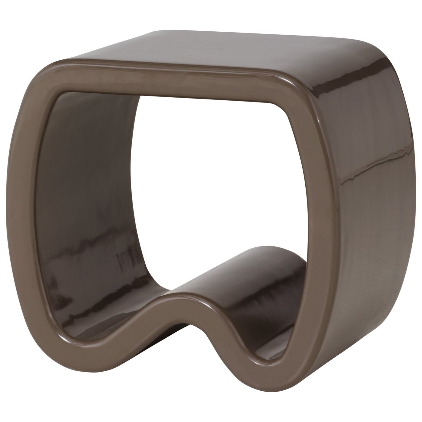 Moss Mocha Brown Side Table