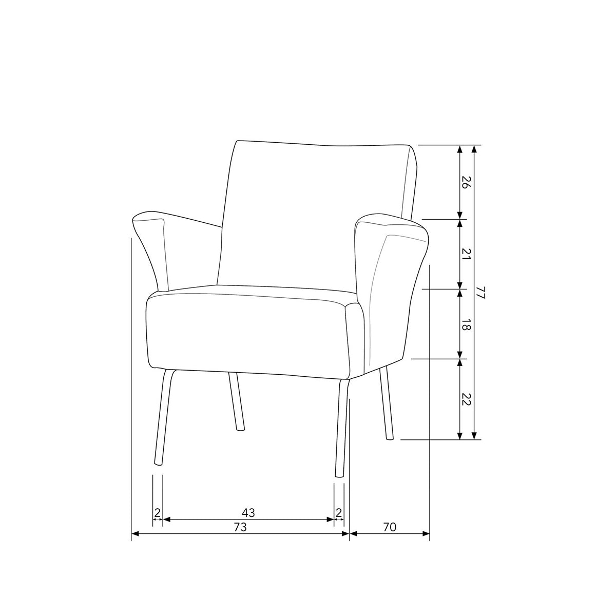 Muse Coarse Armchair