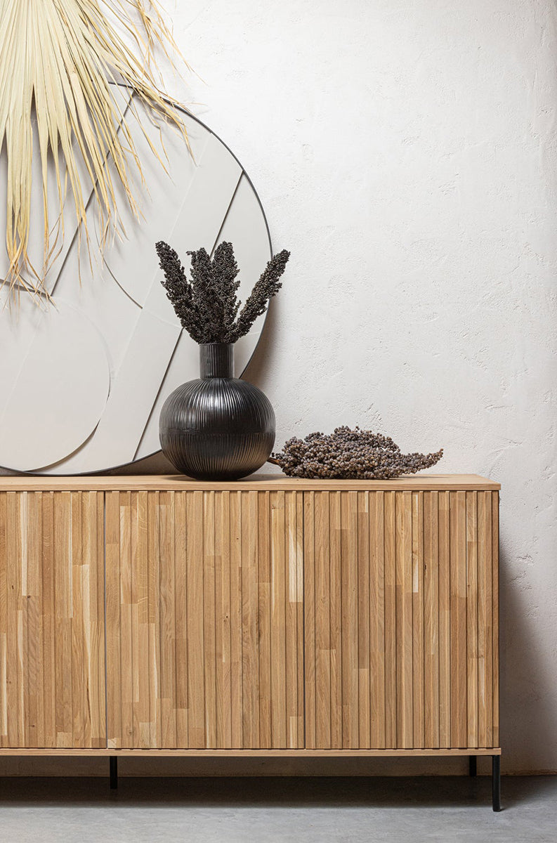 New Gravure Natural Oak Wood Sideboard