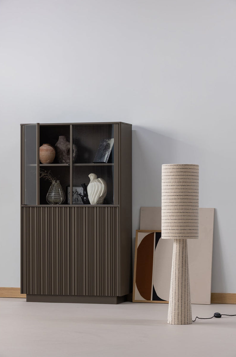 Nova Truffle Brown Low Display Cabinet