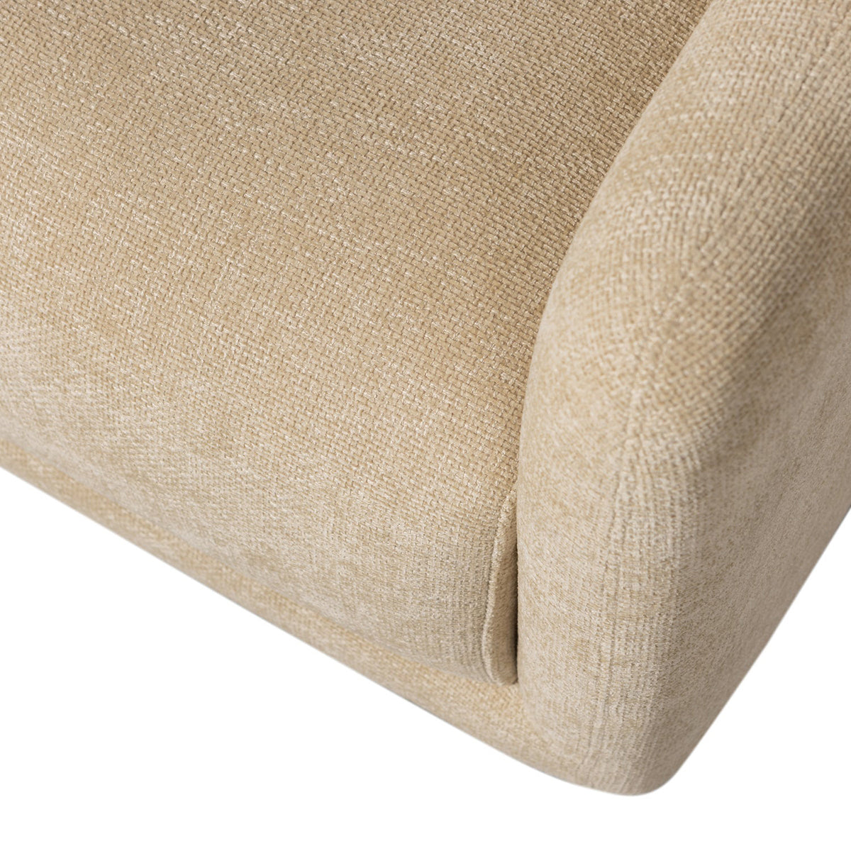 Oscar Natural Chenille Swivel Armchair