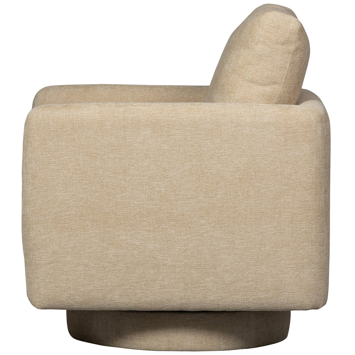 Oscar Natural Chenille Swivel Armchair