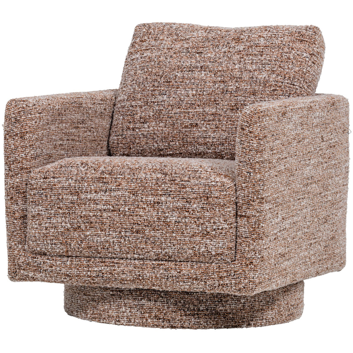 Oska Boucle Swivel Armchair