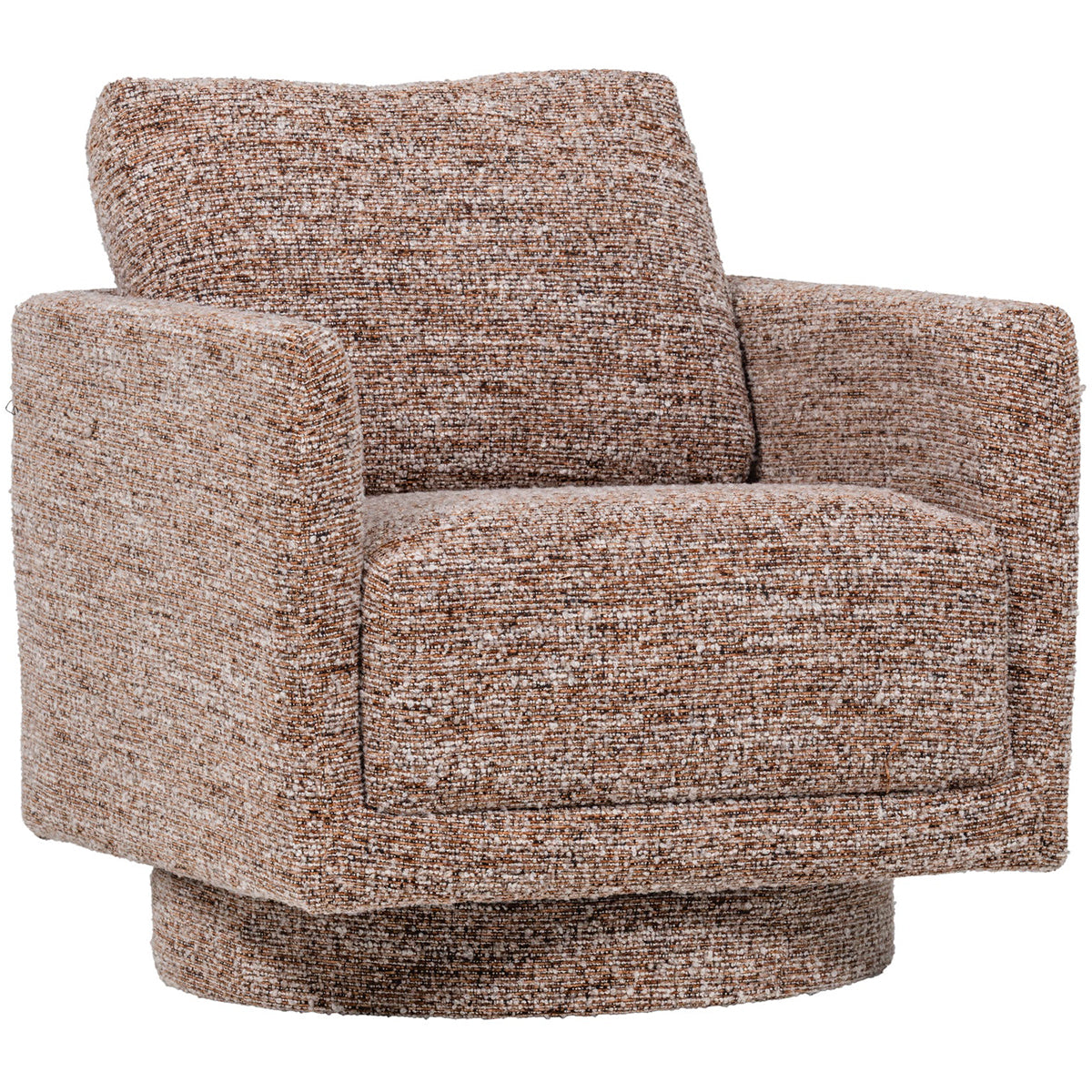 Oska Boucle Swivel Armchair