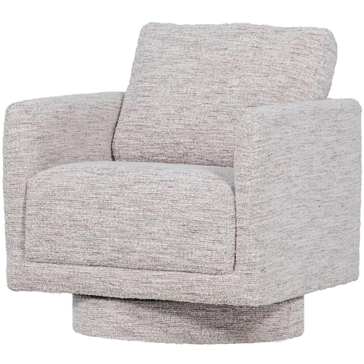 Oska Boucle Swivel Armchair