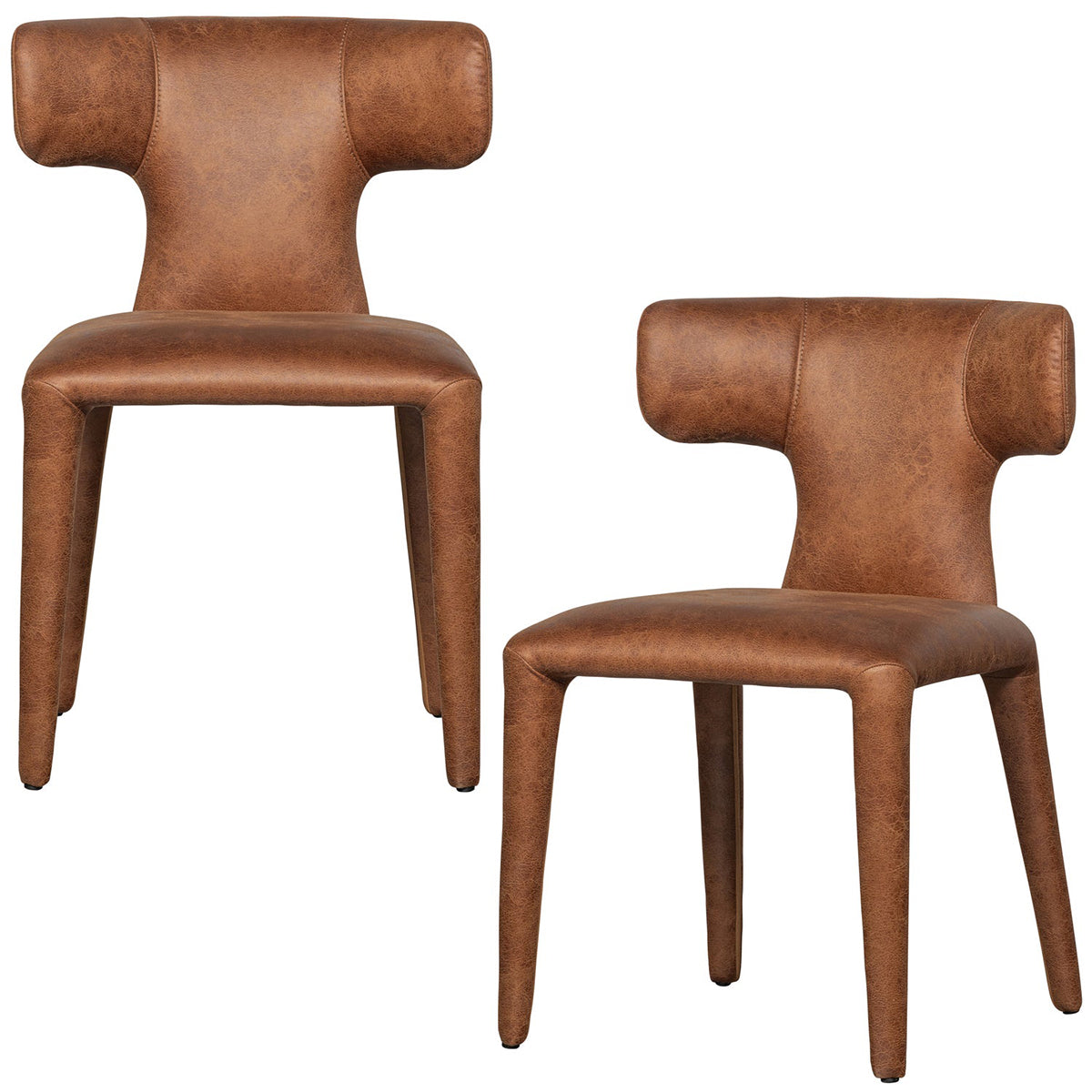 Permit Tippy Leather Look Dining Chair