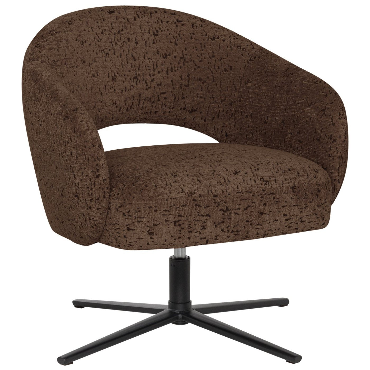 Pico Velvet Structured Swivel Armchair