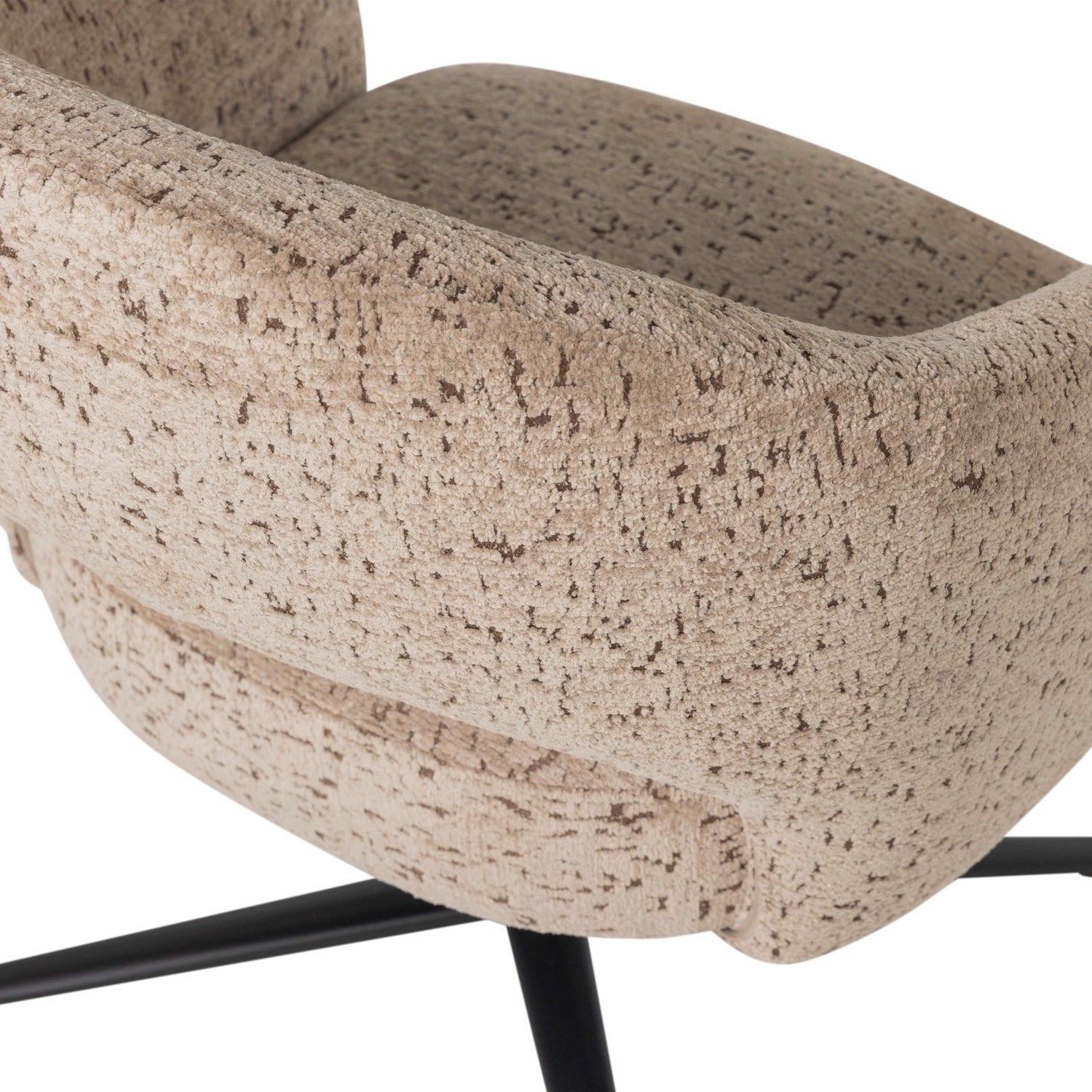 Pico Velvet Structured Swivel Armchair