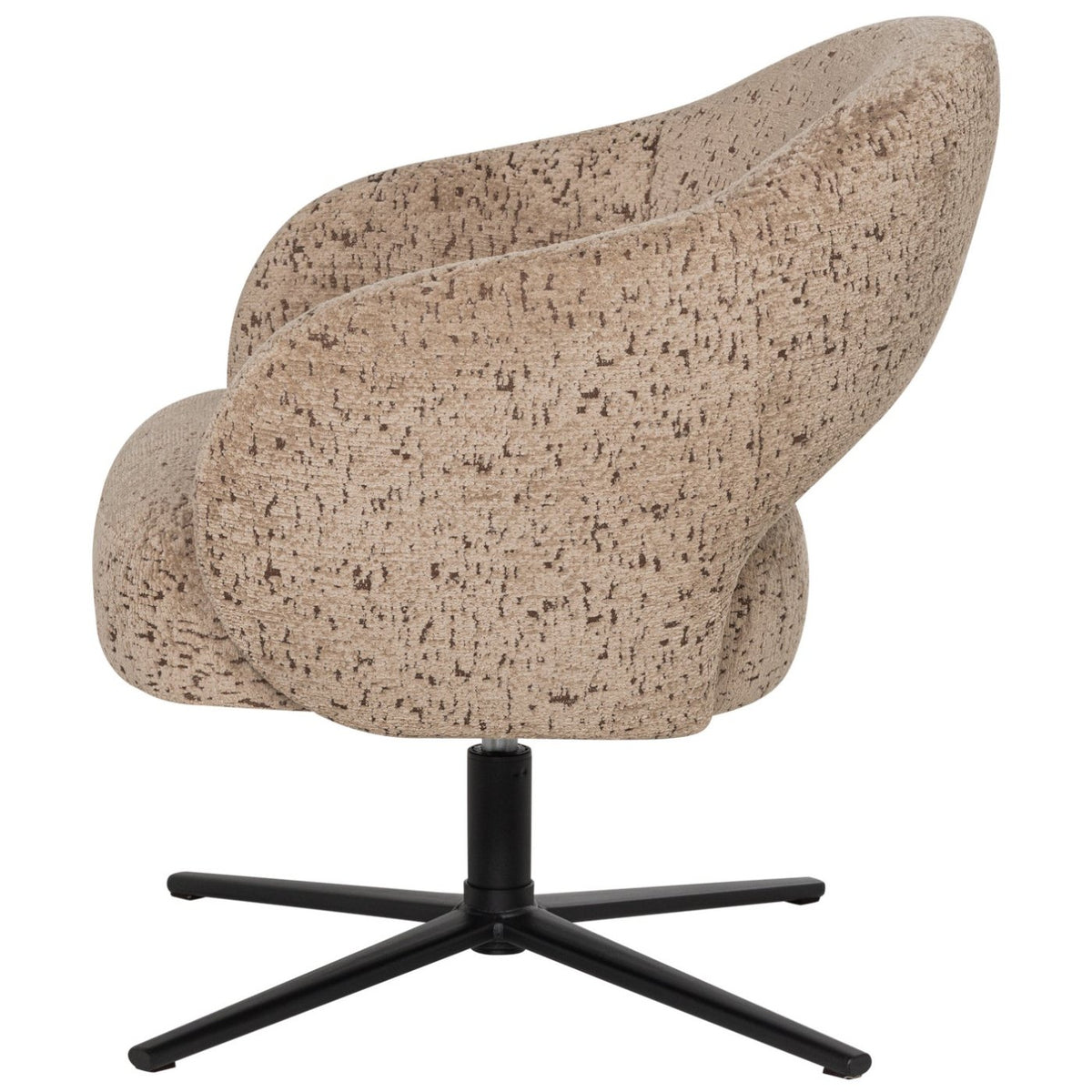 Pico Velvet Structured Swivel Armchair