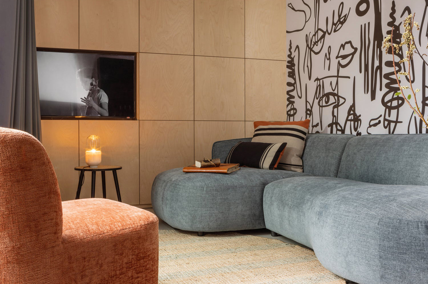 Polly Cups Chaise Longue Sofa