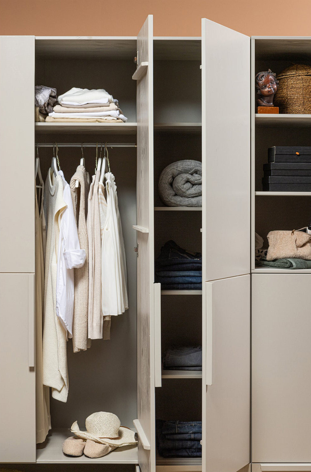 Pure Split Dust 2 Doors Wardrobe